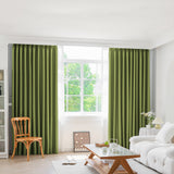 Marlow 2XBlockout Curtains Chenille 180x250 Green CD1016-180x250-DG-1910113280295309319