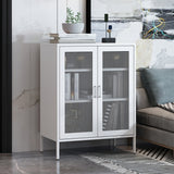 Levede Storage Cabinet Steel Kitchen White-1917016726894153735