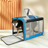 Pawz 3 in 1 Pet Soft Crate Dog Cat Carrier L Size Blue-1937319816536920071
