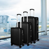 Slimbridge Luggage Suitcase Trolley Black 3pc 20"+24"+28"-1910112845073354759