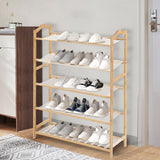 Levede Bamboo Shoe Rack Storage Wooden-1917016719709310983