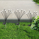 Firfly Solar Lawn Lights 8 LED Outdoor Black-1910112867357691911