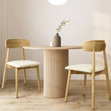 Levede 2x Dining Chairs Kitchen Chair Natural-1910113301430407175