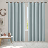 2x Blockout Curtains Panels 3 Layers Green-1919892930760413190