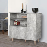 Levede Buffet Sideboard Storage Cabinet Grey-1917016726579580935