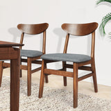 Levede 2xDining Chairs Kitchen Chair Brown 2Pack-1910113288688111623
