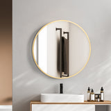 Yezi Wall Mirror Round Bathroom Decor 50cm-1910112987469975559