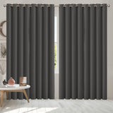 2x Blockout Curtains Panels 3 Layers Charcoal CD1003-300X230-GY-1919892932689793030