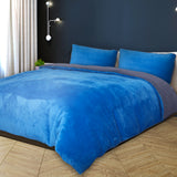 Two-sided Quilt Cover Flannel Bedding Navy Double-1910113191392841735