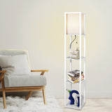 EMITTO Floor Lamp Storage Shelf LED White-1910112865453477895