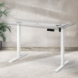 Levede Motorised Standing Desk Frame White Single Motor-1910112989764259847