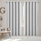 2x Blockout Curtains Panels 3 Layers Grey-1910113271067840518