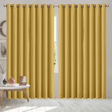 2x Blockout Curtains Panels 3 Layers Mustard CD1003-300X230-GY-1919892933180526598