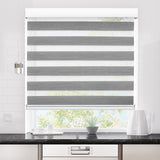 Marlow Blackout Zebra Roller Blind Curtains 120x210 Grey-1910113277401239559