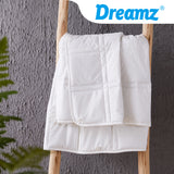 Dreamz Weighted Blanket Summer Cotton White Double 9KG-1910113225966489607
