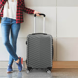 Slimbridge 20" Carry On Travel Luggage Grey 20 inch-1910112831135682567