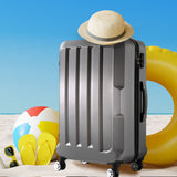 Slimbridge 24" Travel Luggage Lightweight Dark Grey 24 inch-1910112827549552647