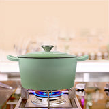 TOQUE 4L Enamel Dutch Oven Pot in Green Colour-1910113168475164679