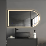 EMITTO LED Wall Mirror Arch Anti-fog 50*90cm 50x90-1910113317356179463
