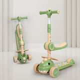 BoPeep Foldable Kids Scooter Flip-able Seat Green-1910112181630930950