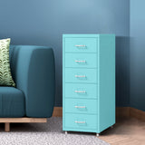Levede 6 Drawer Office Cabinet Drawers Turquoise-1922897593680138247