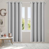2x Blockout Curtains Panels 3 Layers Grey-1910113268668698630