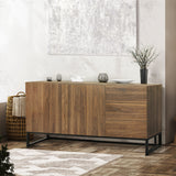 Levede Buffet Sideboard Storage Cabinet Walnut-1917016727884009479