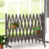 Garden Security Fence Gate Gate Metal Brown-1910113188955951110