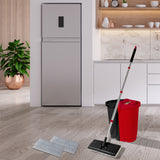 Cleanflo Flat Mop Bucket Cleaner Stainless Black-1919892884723732487