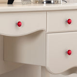 16 Pcs Red Crystal Knobs Diamond 30mm Small Red-1910113021313814534