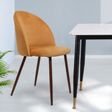 Levede 2x Dining Chairs Seat French Mustard-1910113282996441095
