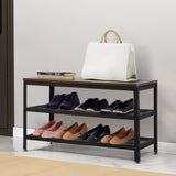 Levede 3-Tier Shoe Rack Bench Storage Cabinet 73cm-1910113028800647175