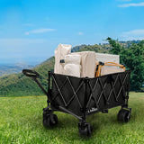 Lambu Folding Wagon Cart Black-1937319807384948743