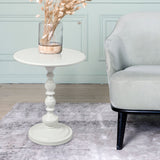 Levede Side Table Bedside Table Vintage White-1910113293821939719