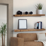 Levede 2 Pcs Floating Shelves Wall Mounted Medium-1910113231796572167