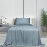Dreamz 3pcs Sinigle Size 100% Bamboo Bed Sheet Set in Grey Colour Single-1910113202792960007