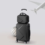 Slimbridge 2pcs 20"Travel Luggage Set Black-1910112831886462983