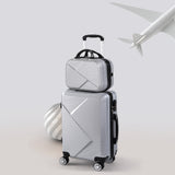 Slimbridge 2pcs 20"Travel Luggage Set Grey-1910112832352030727