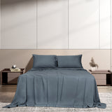 Dreamz 4pcs Double Size 100% Bamboo Bed Sheet Set in Charcoal Colour-1910113200632893447