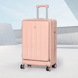 Slimbridge 26" Luggage Trolley Travel Hard Pink-1937319798623047687