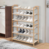 Levede Bamboo Shoe Rack Storage Wooden 70cm-1910113027718516742