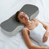 Dreamz Memory Foam Pillow Pillowcase Supprt Grey Rebound-1937319820928356359