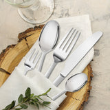 Cutlery Set Stainless Steel Knife Fork Silver-1910113167976042503