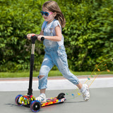 Bopeep Foldable Kids Scooter LED Music Blue-1937319778729463814
