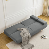 LEVEDE  CONVERTIBLE SOFABED WITH USB CHARGE AND SIDE TABLE-1937319787348758534