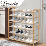 Levede Bamboo Shoe Rack Storage Wooden 90cm-1910113028062449670