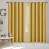 2x Blockout Curtains Panels 3 Layers Mustard-1919892930928185350