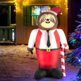 Santaco Christmas Inflatable Sloth 1.8M-1910113138947264519