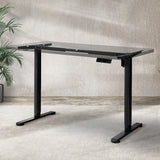 Levede Motorised Standing Desk Frame Black Single Motor-1910112989600681991