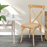Levede 2X Dining Chairs Cross Back Chair-1910112199226036227